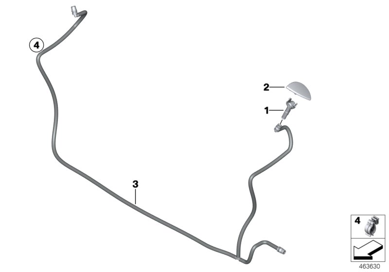 Single parts for head lamp cleaning
