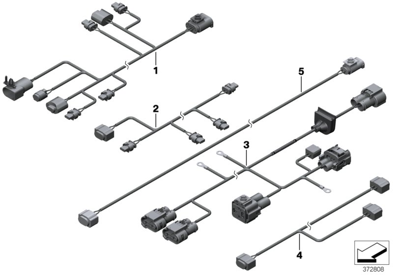 Various additional wiring harnesses