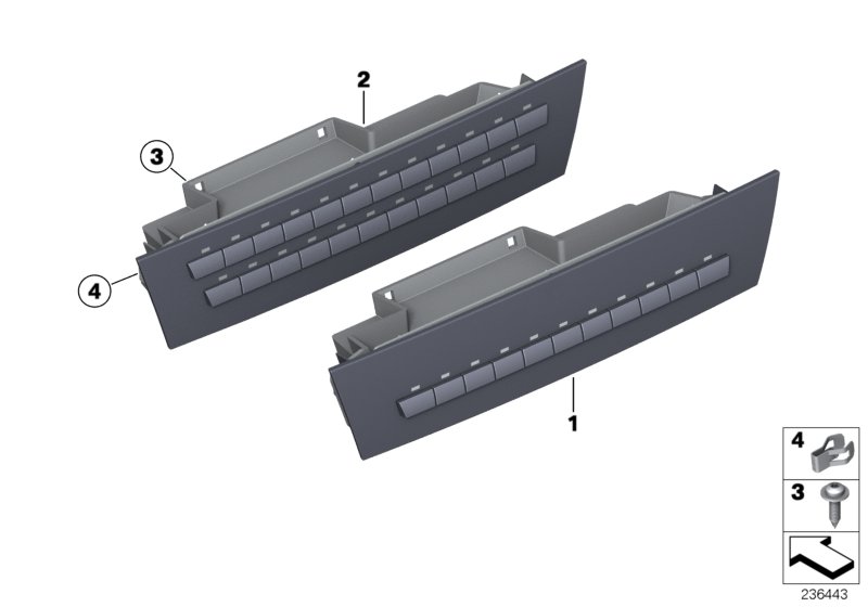 Switch unit, centre console