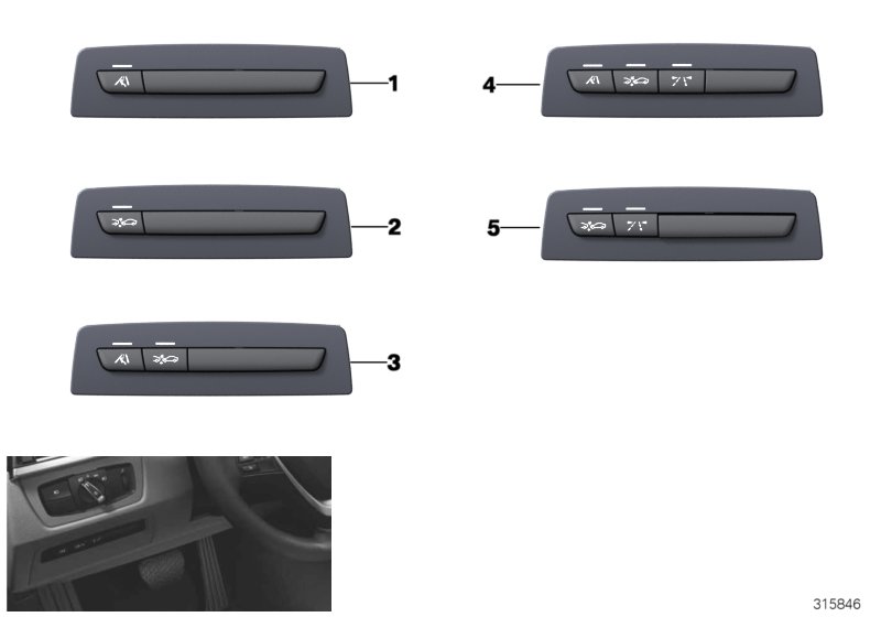 Operating unit, driver assist systems
