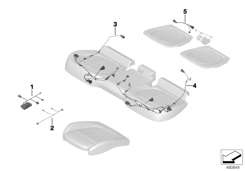 Wiring set seat