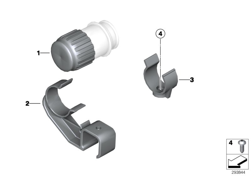 Sealing cap / holder diagnostic socket
