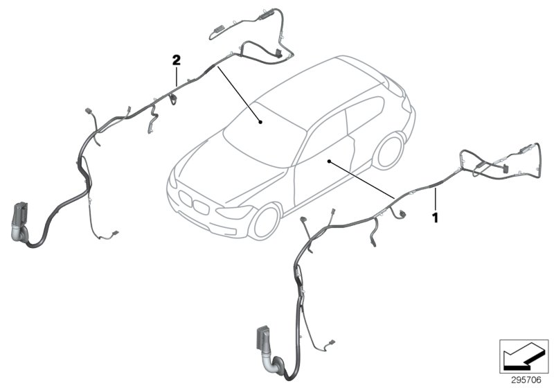 Door cable harness