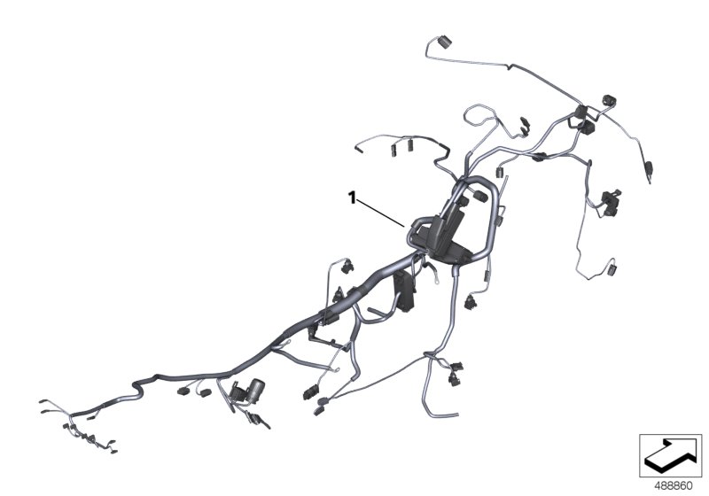 Main wiring harness, special vehicle