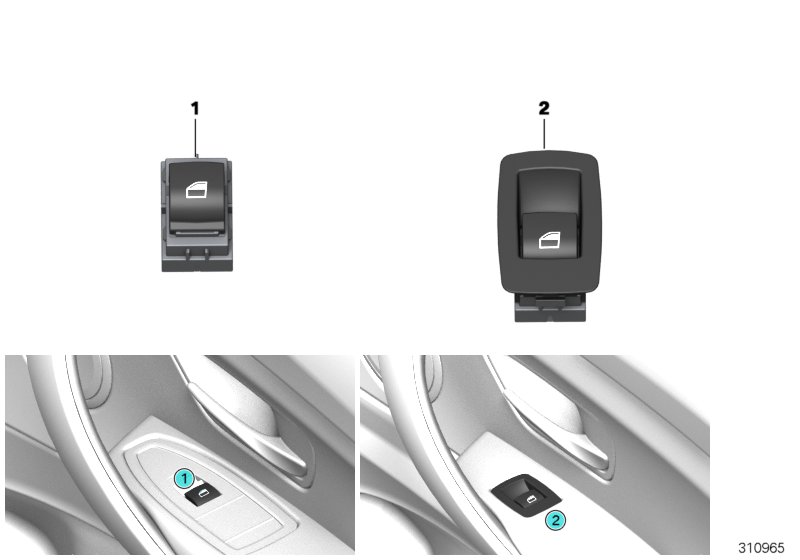 Switch,power window,fr.pass./rear comp.