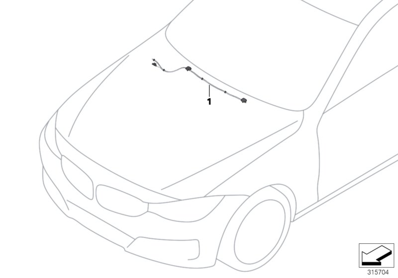 Single parts for windshield cleaning