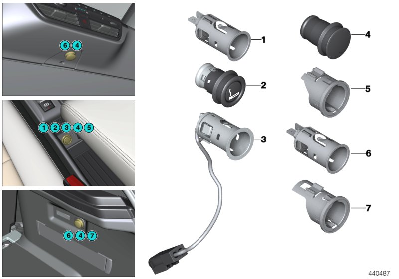 Cigarette lighter / power sockets