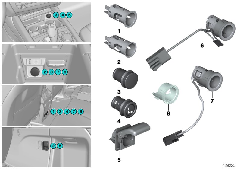 Cigarette lighter / power sockets