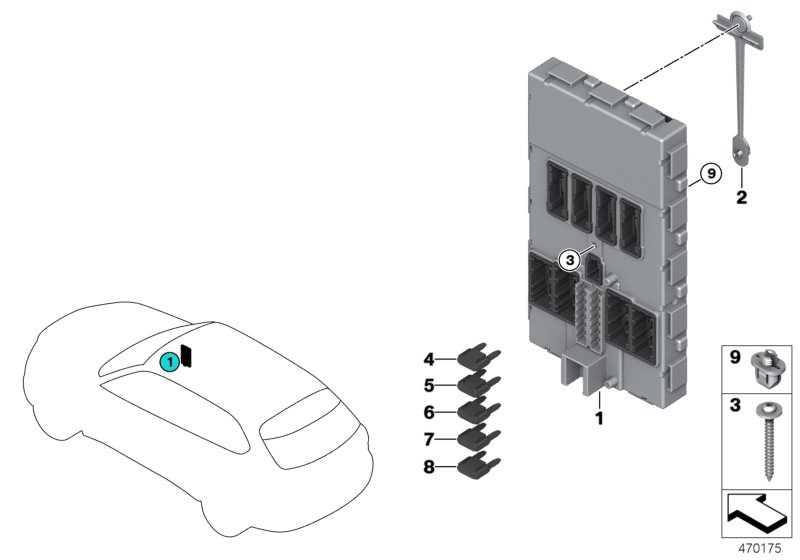 Control unit Body Domain Controller BDC