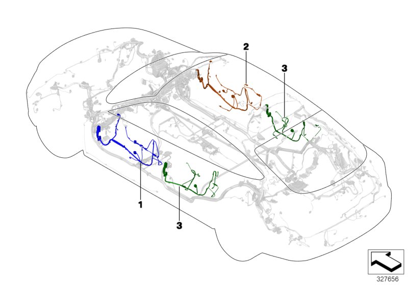 Door cable harness