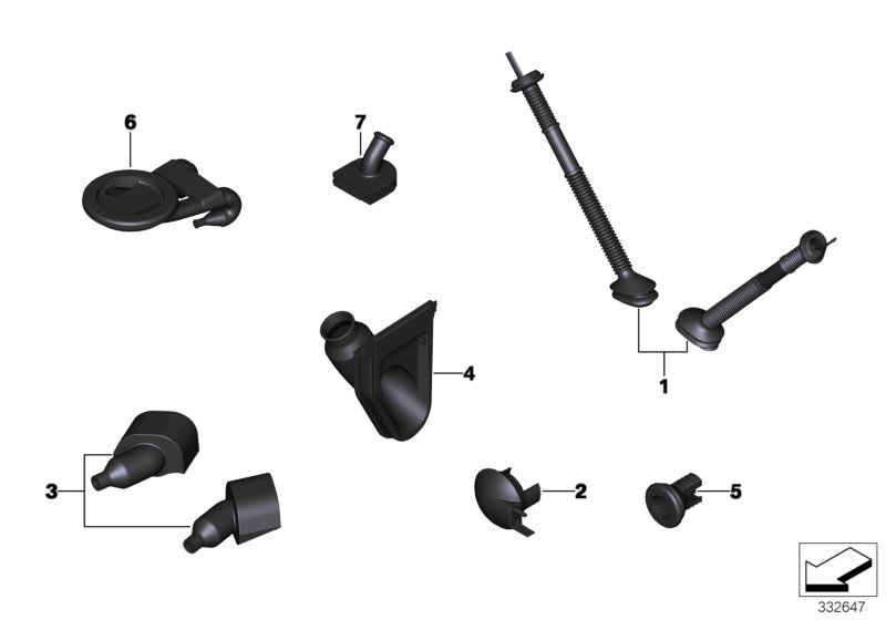 Assorted grommets
