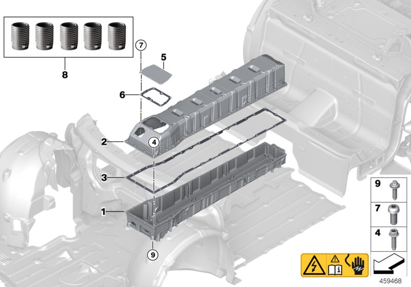 Housing, high-voltage accumulator