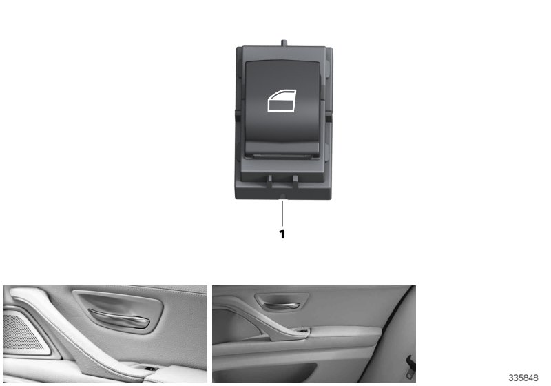 Switch,power window,fr.pass./rear comp.