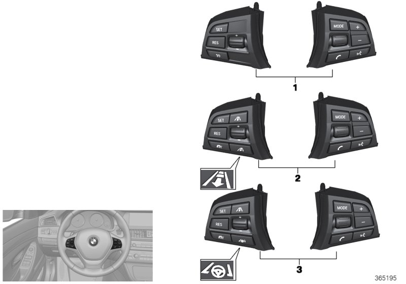 Switch, steering wheel, multif., sport
