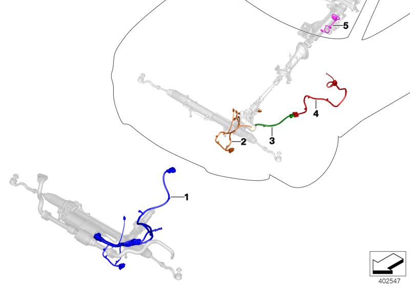 Wiring harnesses, steering