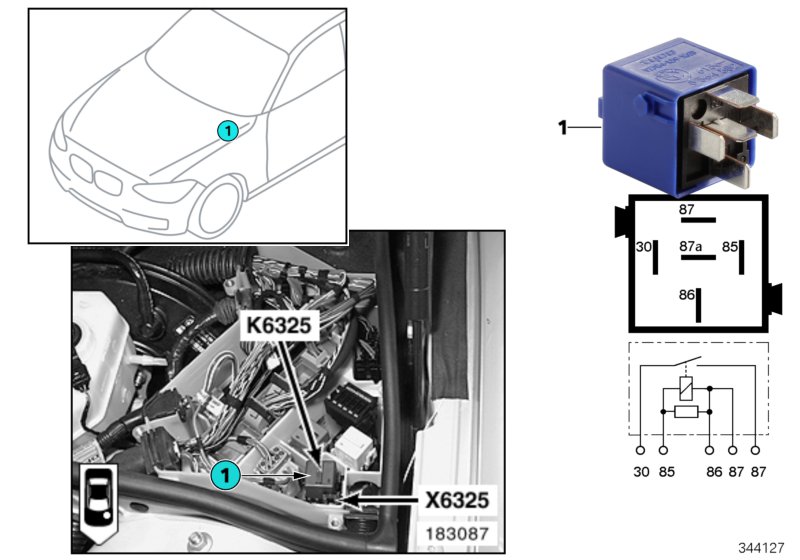 Relay, reversing light K6325