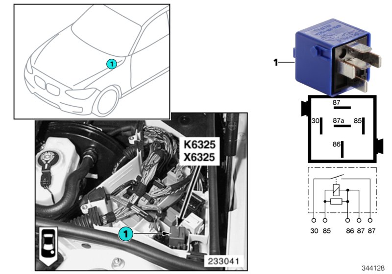 Relay, reversing light K6325