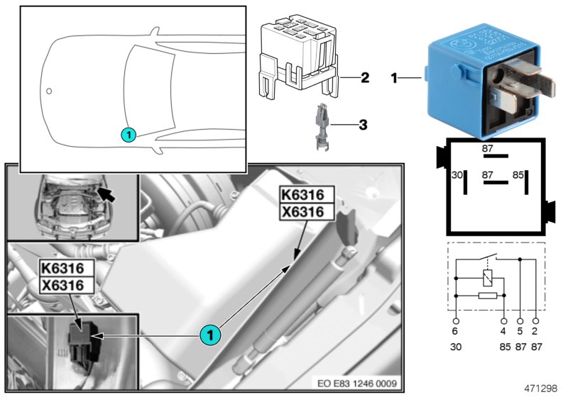 Relay, variable valve timing K6316
