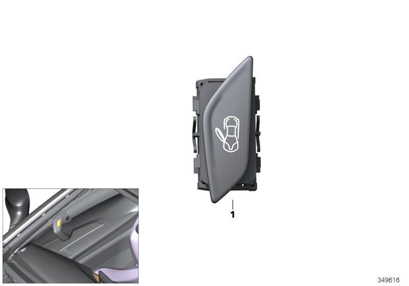 Door opening button