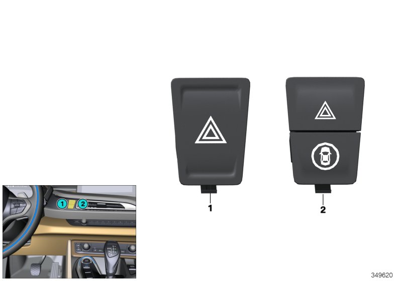 Hazard warning switch