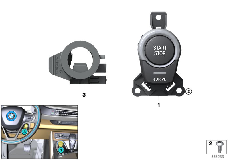 Switch, Start/Stop, and emerg.start coil