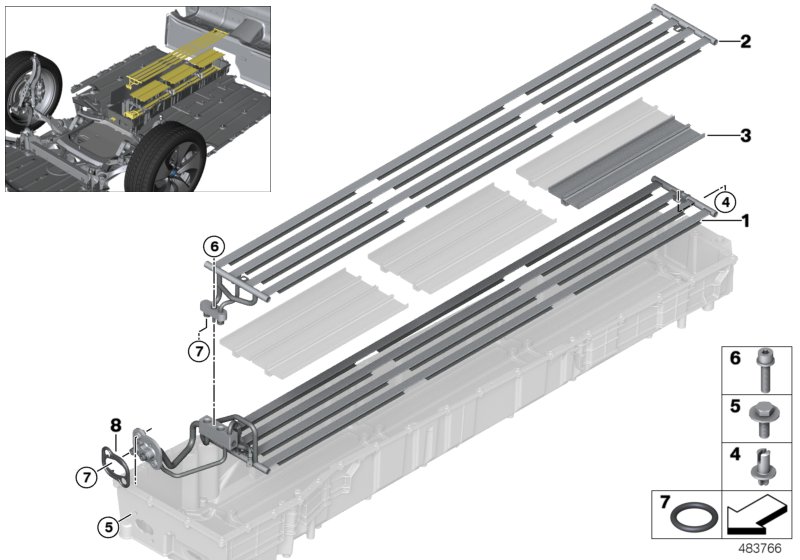 Radiator, high-voltage accumulator