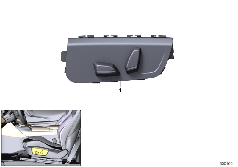 Switch, seat adjustment