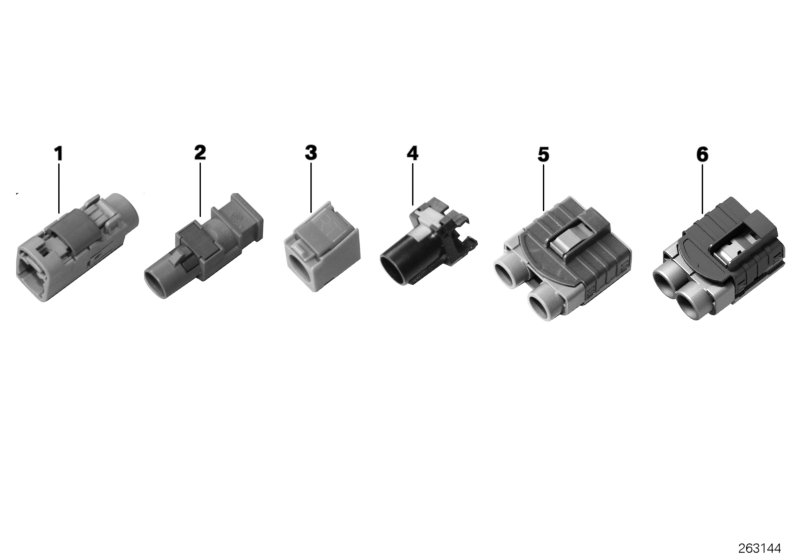 Repair parts, coaxial cable, housing