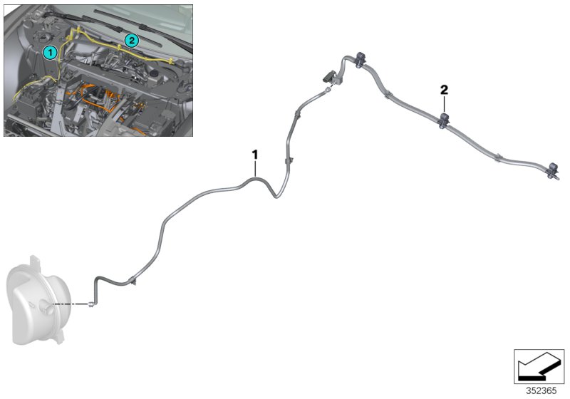 Single parts for windshield cleaning