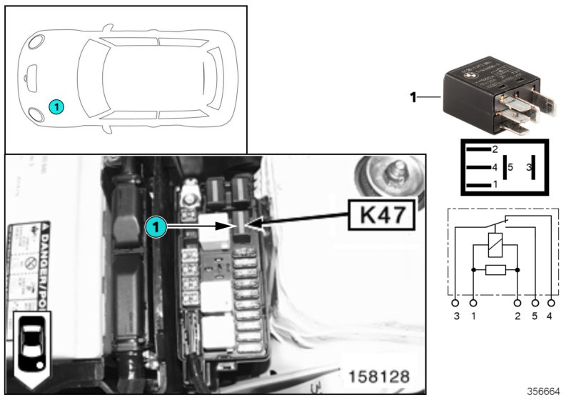 Relay, fog light K47