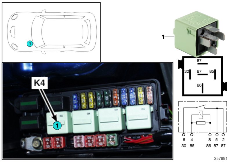Relay, blower K4