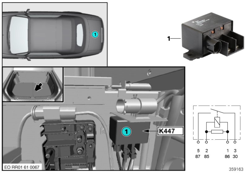 Relay, isolation 2nd Battery K447