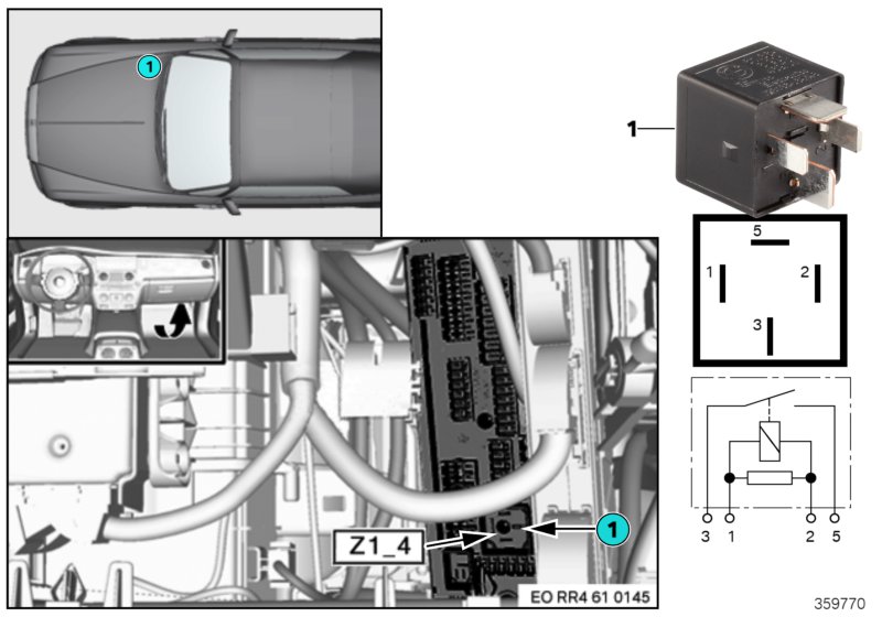 Relay, terminal 30B Z1_4