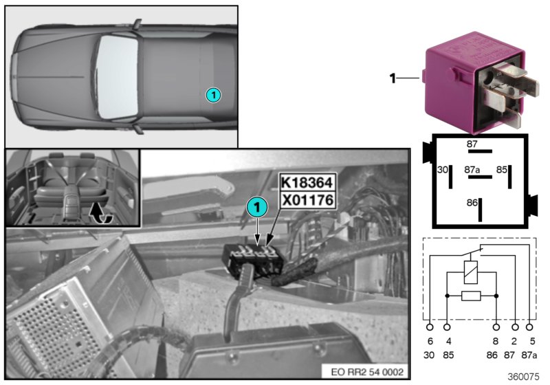 Relay, soft top 2 K18364