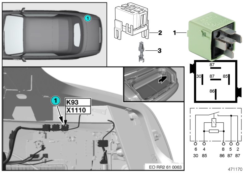 Relay, Electronic Damper Control K93