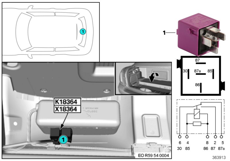 Relay, soft top 2 K18364