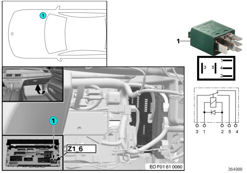 Relay, rear wiper Z1_6