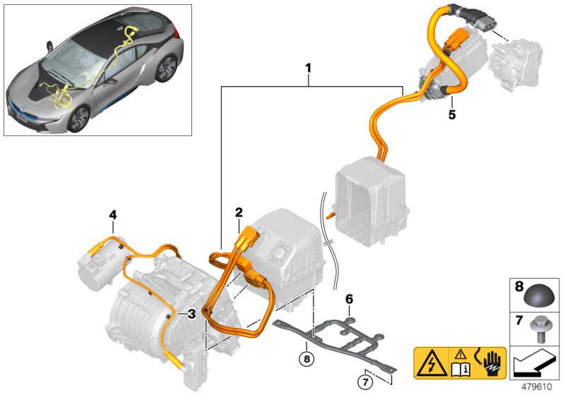 Wiring harnesses, high-voltage