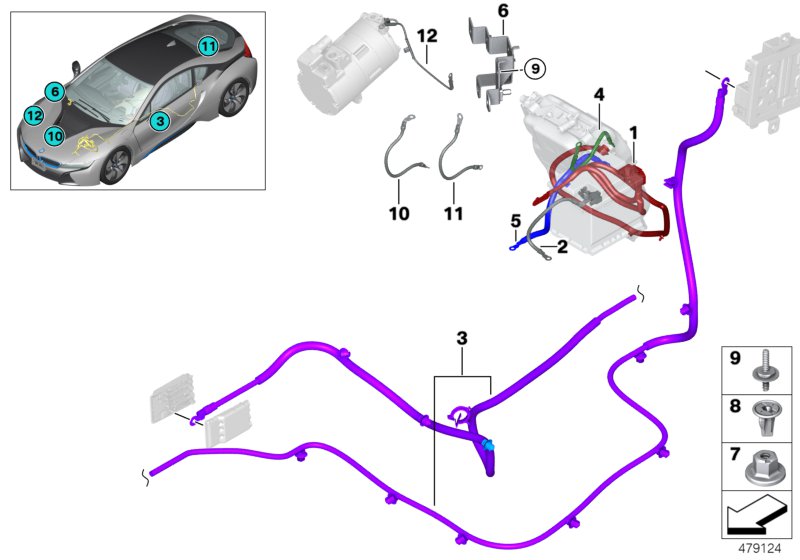 Battery cable/earth cable