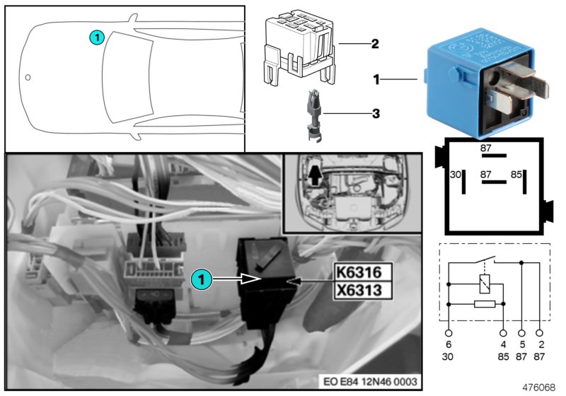 Relay, variable valve timing K6316