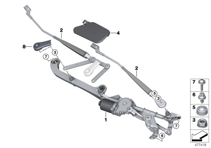 Single wiper parts