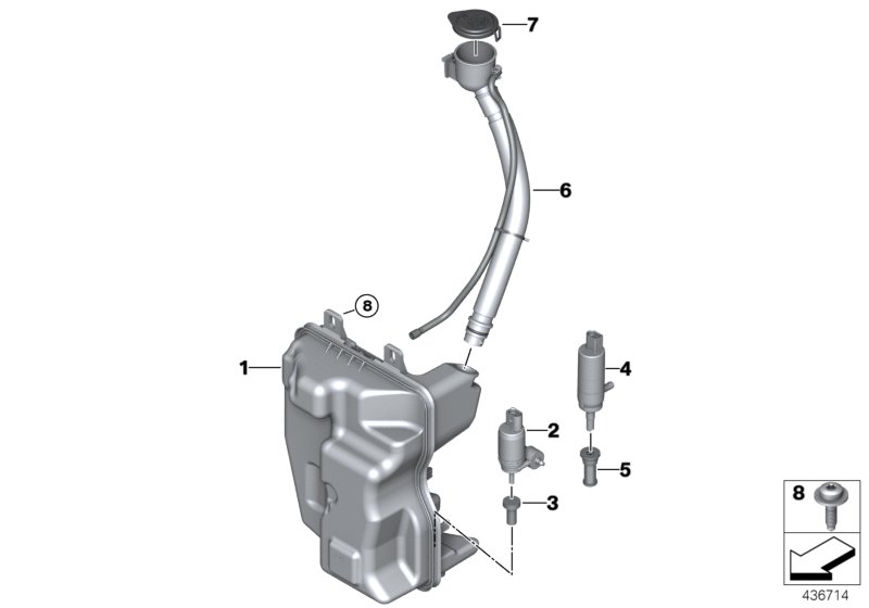 Windshield cleaning container
