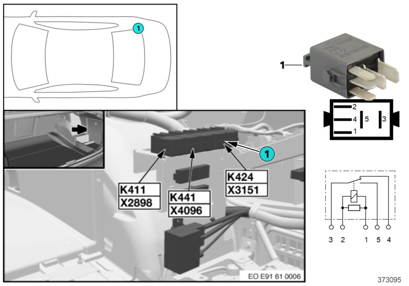Relay, gun mount K424
