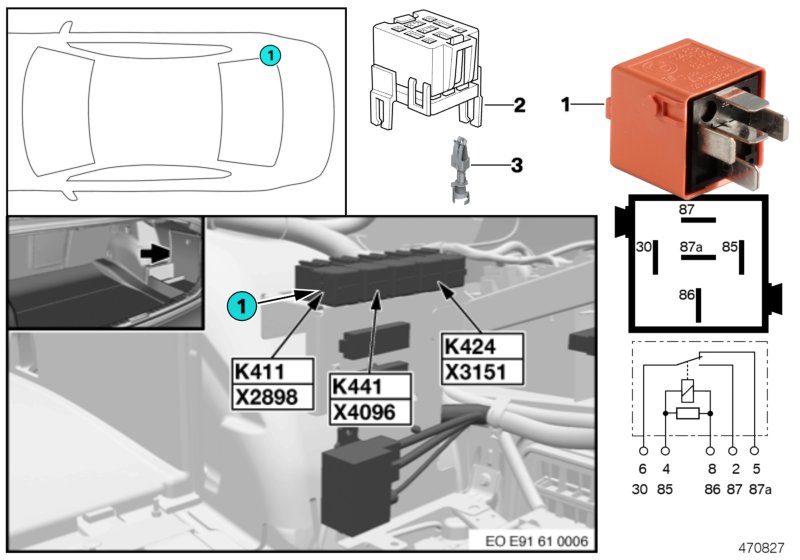 Relay, radio K411