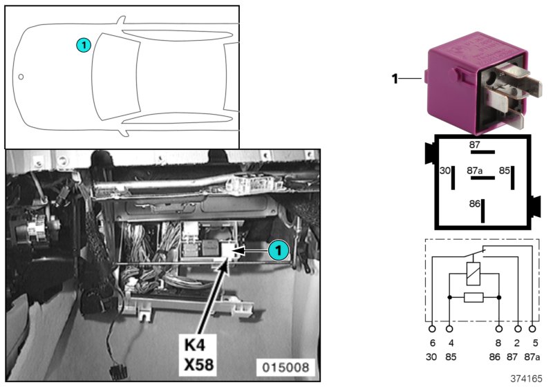 Relay, blower K4