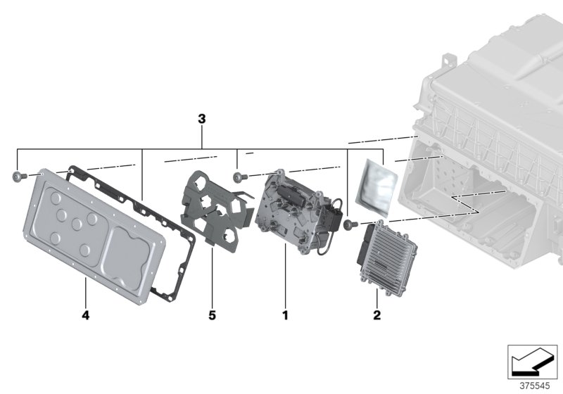 High-voltage accumulator, control units