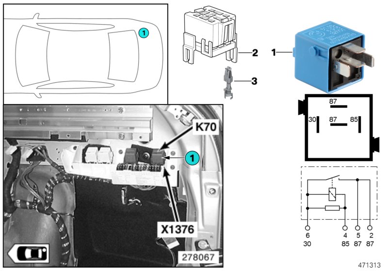 Relay, tailgate K70