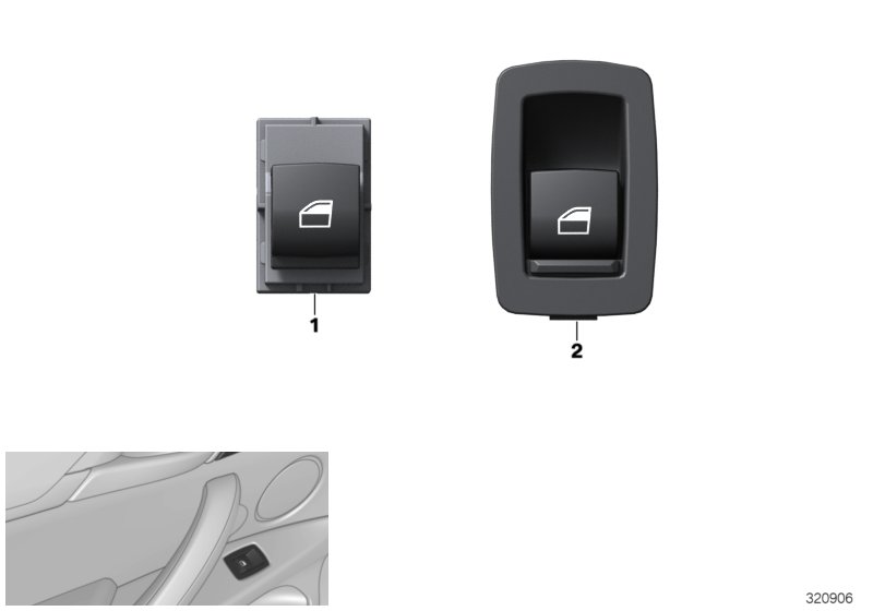 Switch,power window,fr.pass./rear comp.