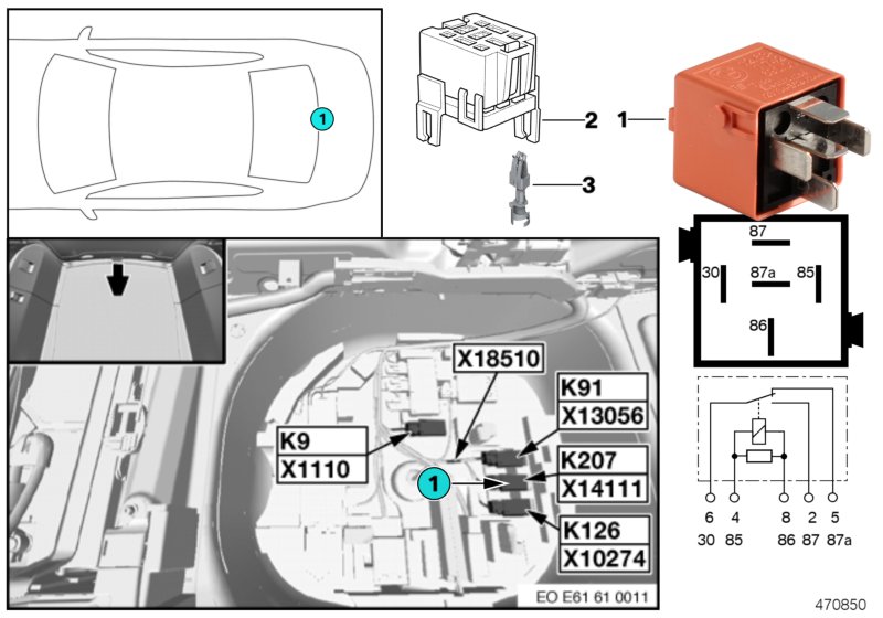 Relay, soft-close automatic K207