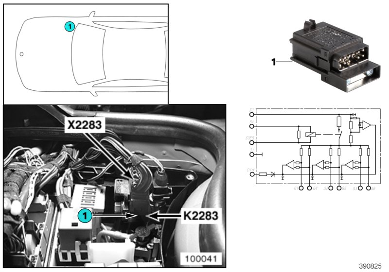 Relay, glow element K2283